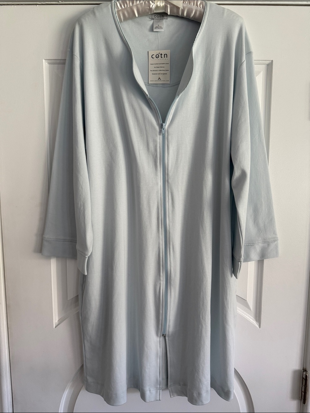 Cotn Full Zip Robe NWT